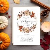 Rustige afval laat Thanksgiving eten Kaart