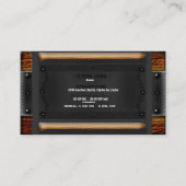 Rustige Aged Wood Wilde West Visitekaartje (Achterkant)