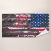 Rustige Amerikaanse vlag Badhanddoek (Badhanddoek)