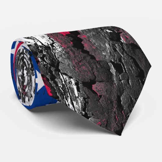 Rustige Amerikaanse vlag Stropdas (Opgerold)