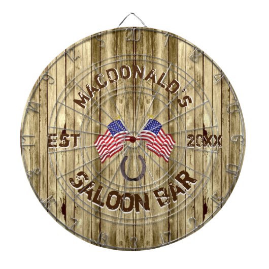 Rustige Amerikaanse zout bar Dartbord (Voorkant)