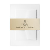 Rustige Antiek Anchor Nautical Wedding Uitnodigingen Wikkel (Voorkant Voorbeeld)