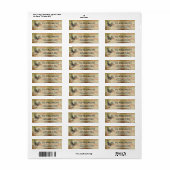 Rustige Antiek Rooster Rooster Rooster Lab Etiket (Full Sheet)