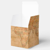 Rustige Antiek Wereldkaart III Bedankdoosjes (Geopend)