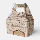 Rustige Antiek Wereldkaart IV Bedankdoosjes (Achterkant)