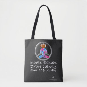 Rustige autorit naar huis Neon rood/blauw voetbal Draagtas