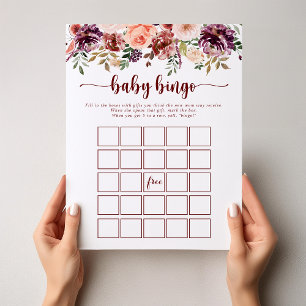 Rustige Baby Bingo Shower Game