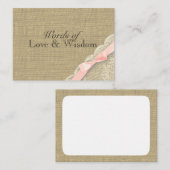 Rustige Baby shower Advice Kaarten (Voorkant / Achterkant)