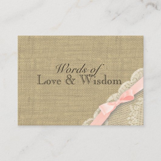 Rustige Baby shower Advice Kaarten (Voorkant)