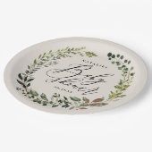 Rustige baby shower papieren bordje (Gekanteld)