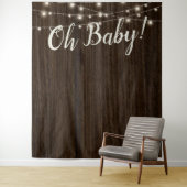 Rustige Baby shower Rust String Lights Wandkleed (In situ)