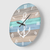 Rustige band Nautische strips en anker Grote Klok (Hoek)