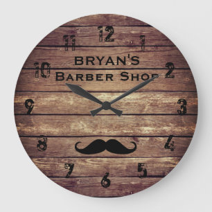 Rustige Barber Shop Large Clock Grote Klok