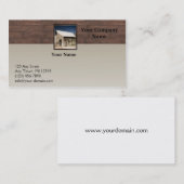 Rustige Barn Wood Borders op Sun Faded Achtergrond Visitekaartje (Voorkant / Achterkant)