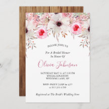 Rustige Barn Wood Floral Blush Pink Vrijgezellenfe
