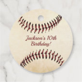 Rustige Baseball Strings Bedankjes Labels (Achterkant)