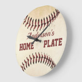 Rustige Baseball Strings Home Bord Grote Klok (Hoek)