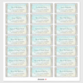 Rustige Beach Wood Wedding Guest Adresetiketten Sticker (Vel)