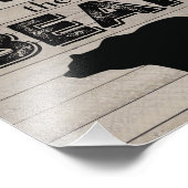 Rustige Beer Nursery Wall Art Foto Afdruk (Hoek)