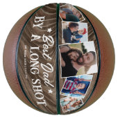 Rustige beste vader met een lange adem basketbal (Verticaal)