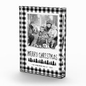Rustige Black White Buffalo met kerstmis Fotoblokken (Rechts)
