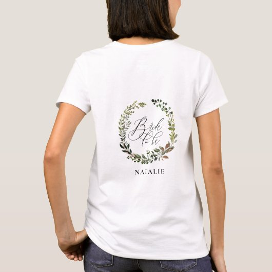 Rustige bladeren met schuurhaar t-shirt (Achterkant)