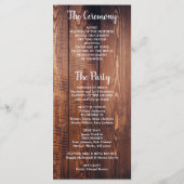 Rustige bladeren op het huwelijksprogramma voor sc programma (Achterkant)