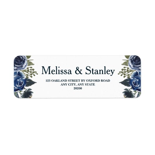 Rustige blauwe groene Eucalyptus Waterverf bruilof Etiket (Voorkant)