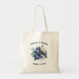 Rustige blauwe groene Eucalyptus Waterverf bruilof Tote Bag