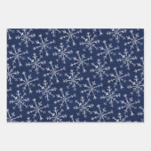 Rustige Blauwe Kerstvorst Inpakpapier Vel (Voorkant 2)