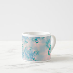 Rustige Blauwe Meditatie Vlinder Kunst Espresso Kop