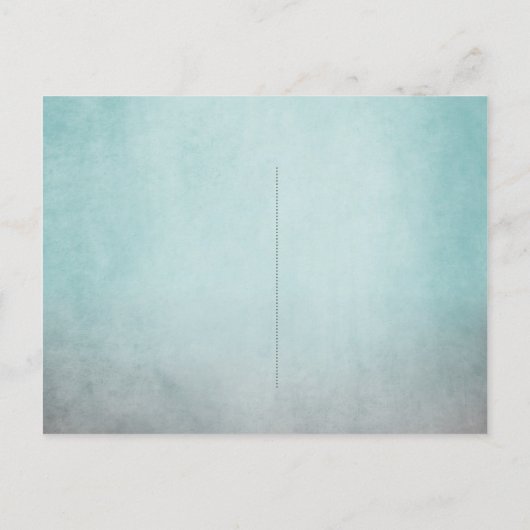 Rustige Blauwgroen en grijze Bohemen sparen de dat Aankondigingskaart (Achterkant)