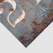 Rustige Blauwgroen getallen van de treinstel Tissuepapier (Detail)