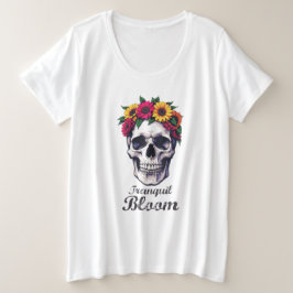 rustige bloei grote maat t-shirt