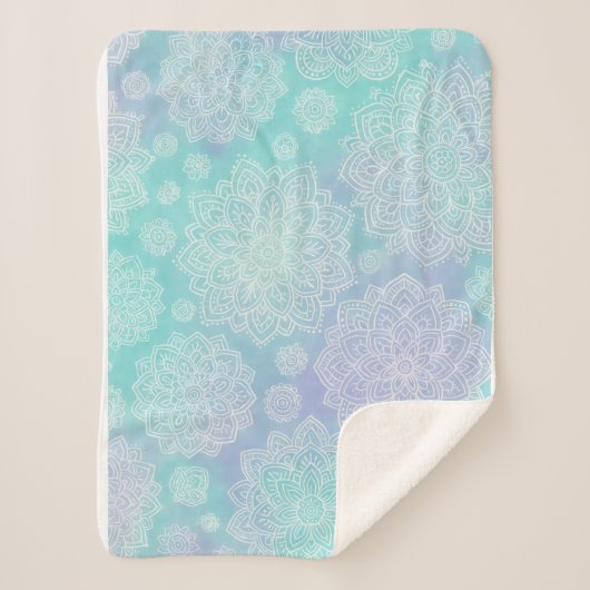 rustige bloei sherpa deken (Voorkant)