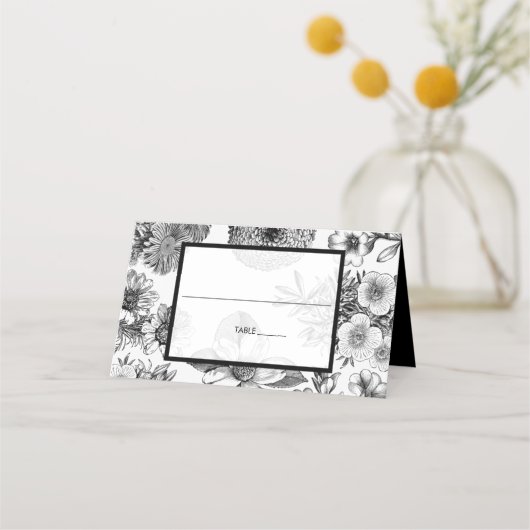 Rustige  bloemen bruiloft (Voorkant)