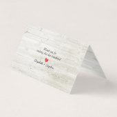 Rustige bloemen bruiloft Kaarten plaatsen escorte (Achterkant)