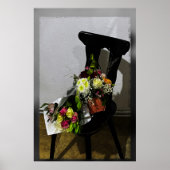 Rustige bloemen poster (Voorkant)