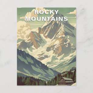 Rustige blokhut in Rocky Mountain National Park Briefkaart