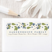 Rustige Blueberries - Waterverf Label (Insitu)