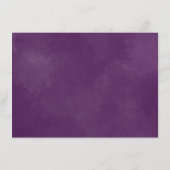 Rustige Blush Paarse Tropische Floral Diaper Raffl Informatiekaartje (Achterkant)