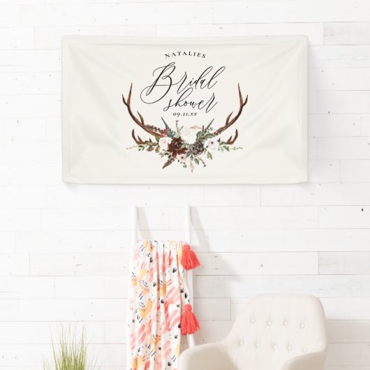 Rustige boerderij botanisch script vrijgezellenfee spandoek (Insitu)