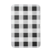 rustige boerderij chic black and white plaid badmat (Voorkant Verticaal)