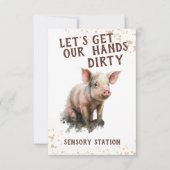 Rustige Boerderij Diersensorische tekening Birthda (Voorkant)