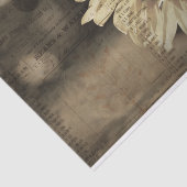 Rustige Boerderij van zonnebloemen Ephemera-ontkop Tissuepapier (Detail)