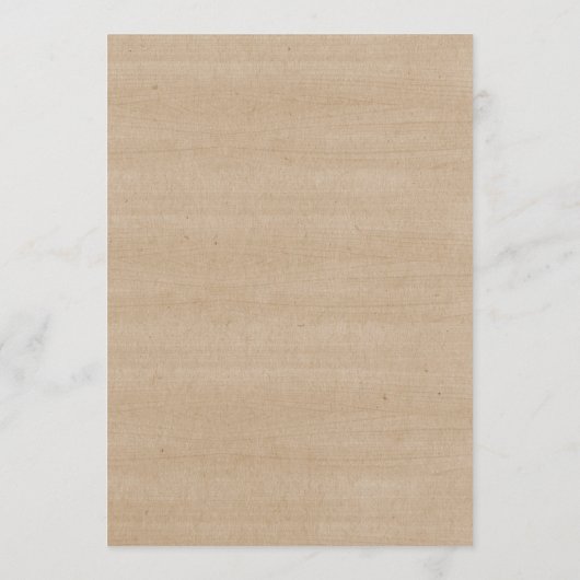 Rustige Boerderij Wedding Invitation Card Programma (Achterkant)