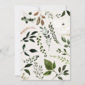 Rustige boerderijelegante valbruiloft save the date (Achterkant)