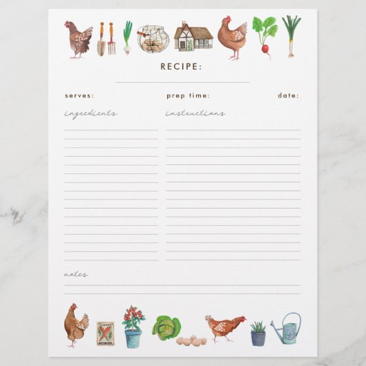 Rustige boerenmarkt — multomap voor kippenontvangs (Voorkant)