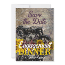 Rustige Boheemse Sunflower Motorbike Dinner Party