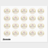 Rustige Bohemen pijlen Blush Pink Gold Boho Ronde Sticker (Vel)